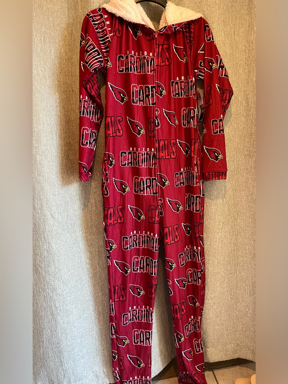 NFL Team Apparel Arizona Cardinals Union Suit Unisex Sleepwear